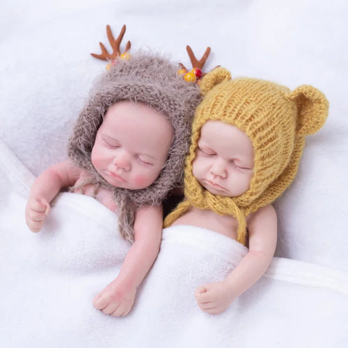 12 in Silicone Filled Lifelike Newborn Doll Soft Silicone Reborn Silicone Platinum Reborn Dolls for Child Companionship