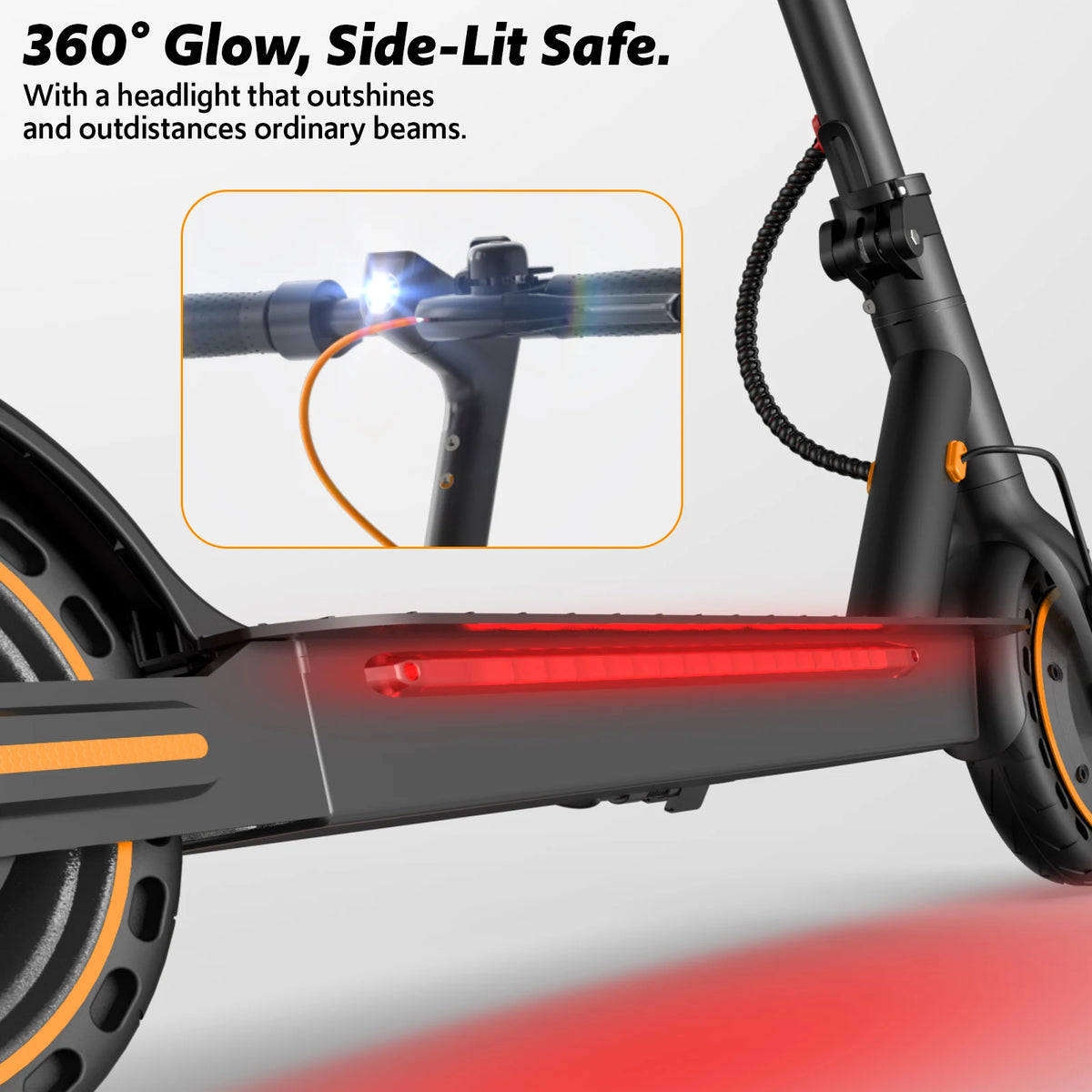 USA Local Warehouse Stock 350W Electric Scooter for Adults, 18Miles Long Range,Max 30KM/H Speed, 8.5in Honeycomb Tire