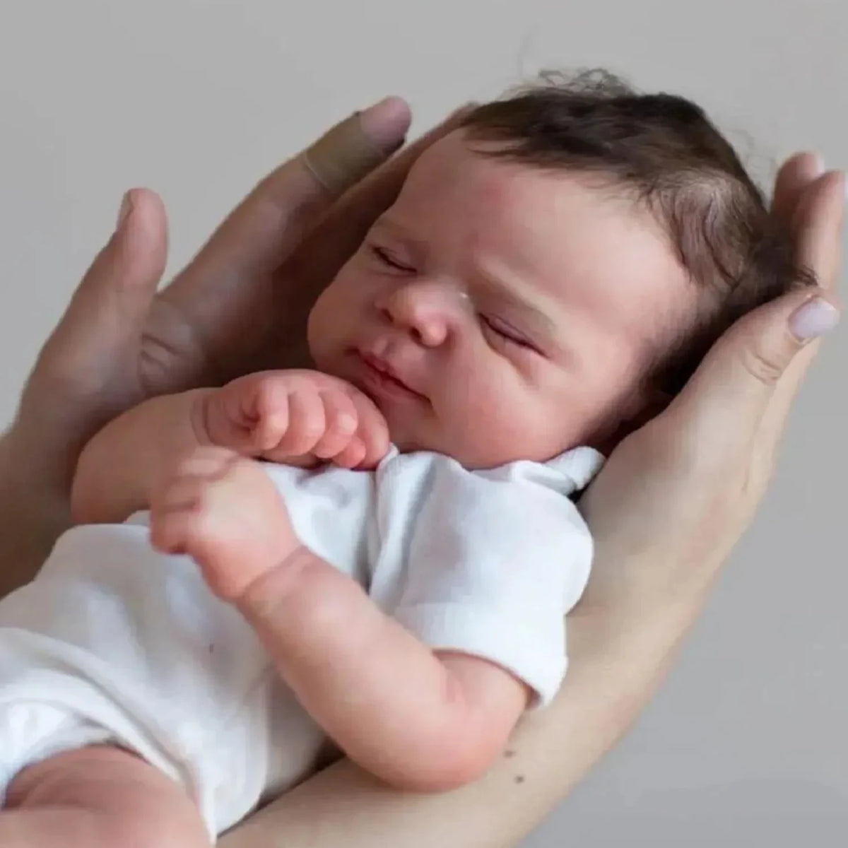 Realistic 48cm Soft Silicone Asleep Reborn Baby Doll With 3D-painting Skin Alive 19inch Newborn Bebe Cute Birthday Gift Kids Toy