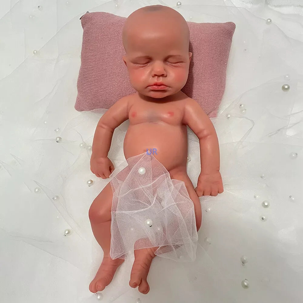 Realistic Artificial Cute Twins Soft Silicone Reborn Baby Open Mouth Boy and Girl 31 Cm 1 Kg Gifts for New Parents Kids