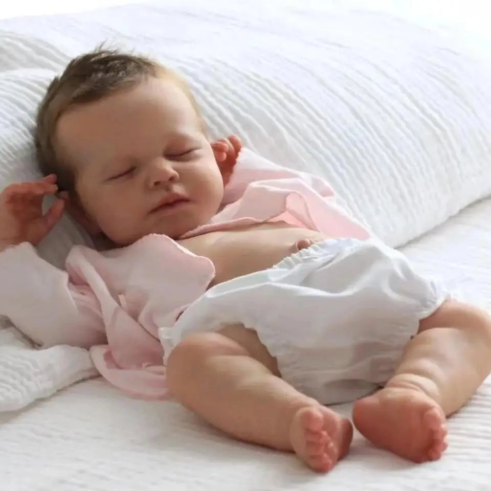 49cm Lifelike Reborn Dolls Full Body Vinyl Loulou Baby Reborn Boys Girls With Hand Painted Visible Veins Handmade Realistic Doll