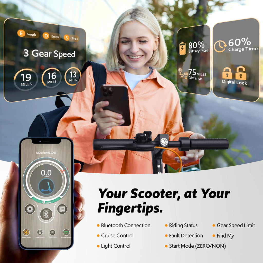 USA Local Warehouse Stock 350W Electric Scooter for Adults, 18Miles Long Range,Max 30KM/H Speed, 8.5in Honeycomb Tire