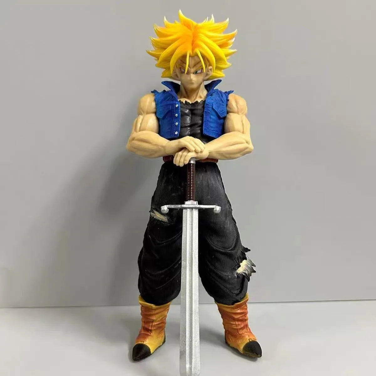 25cm/9.84in Anime Trunks Figure Future Trunks Action Figures PVC Statue Collection Model Toys for Birthday Gifts