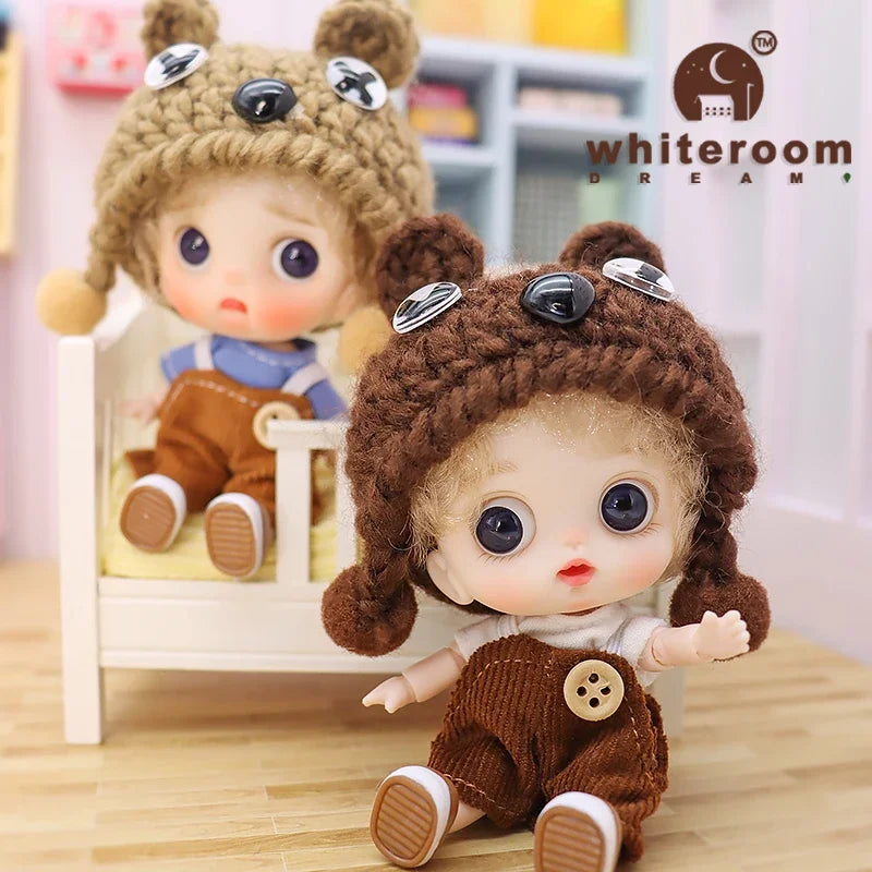 10cm BJD Mini Dolls For Girls Cute Bag Key Pendant Accessories Body Bjd Doll Clothes Toys For Kids Children Baby Holiday Gift