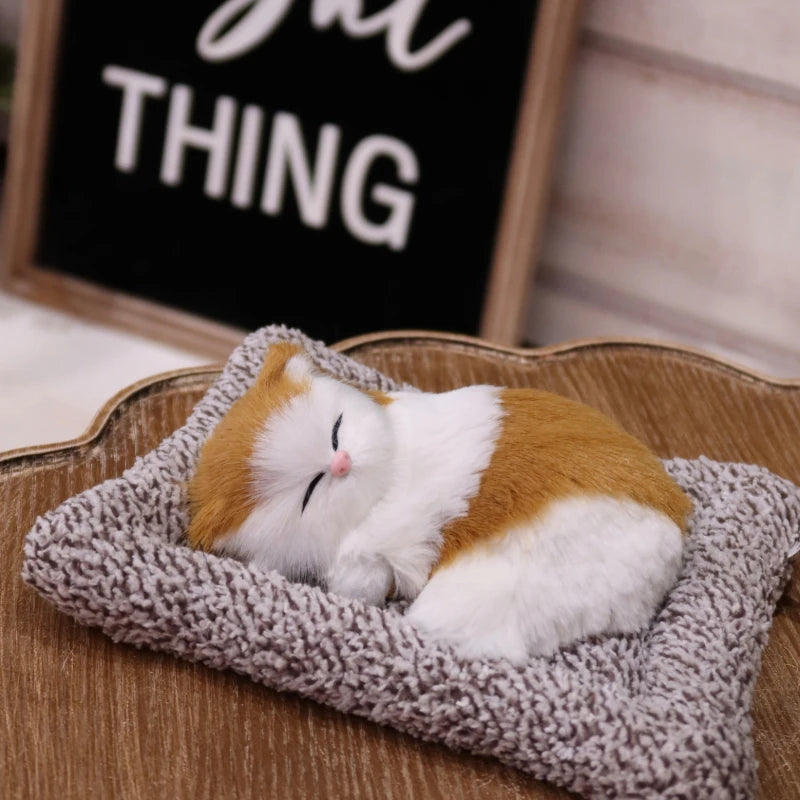 Interactive Meowing Kitten Plush with Press-to-Meow Sound, Realistic Cat for Boys & Girls, Birthday Gifts,toys for Girls & Women