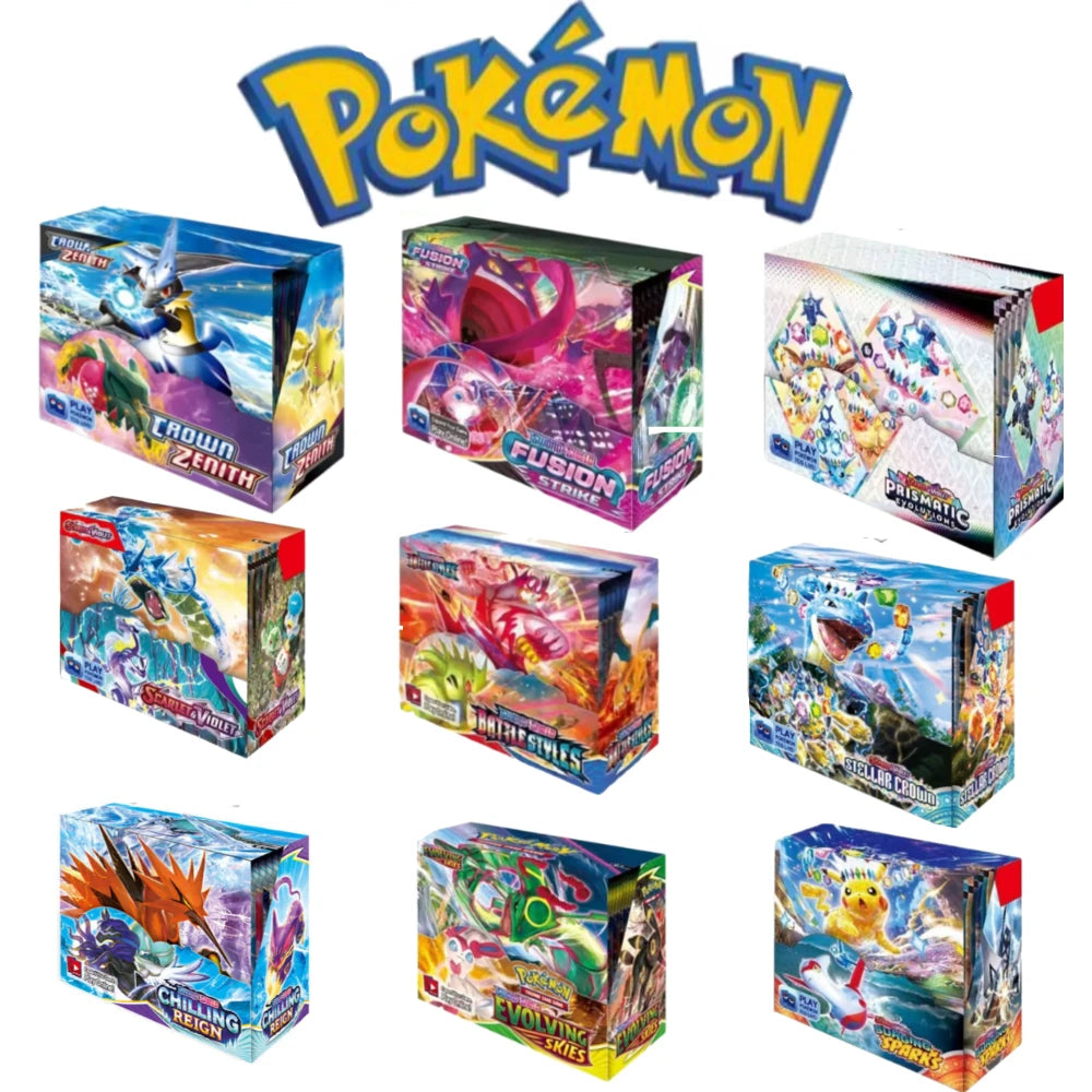 Fun 360Pcs Pokemon Card TCG Scarlet&Violet Prismatic Evolutions 151 Prism 36 Pack Pokemon Booster Box Collectible Tradiner Card
