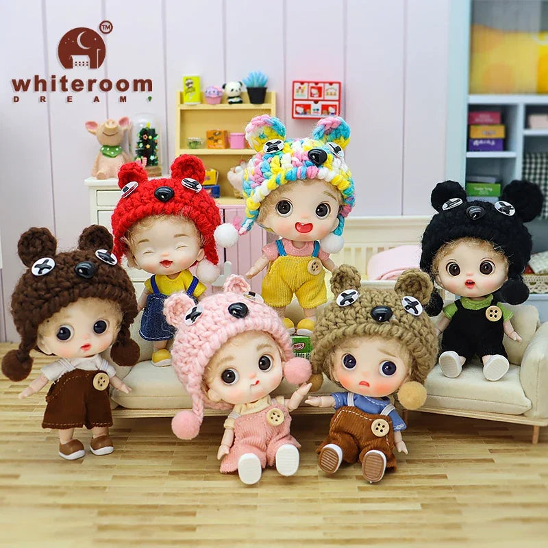 10cm BJD Mini Dolls For Girls Cute Bag Key Pendant Accessories Body Bjd Doll Clothes Toys For Kids Children Baby Holiday Gift