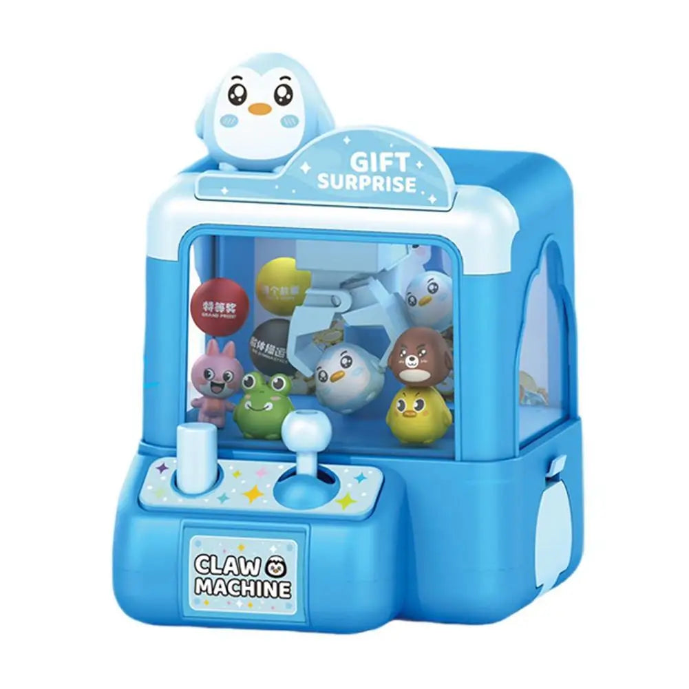 Mini Claw Machine for Kids Cartoon Grab Ball Doll Machine Home Candy Twisted Egg Catcher Toy Arcade Game Prize Gift Machine