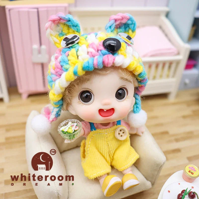10cm BJD Mini Dolls For Girls Cute Bag Key Pendant Accessories Body Bjd Doll Clothes Toys For Kids Children Baby Holiday Gift