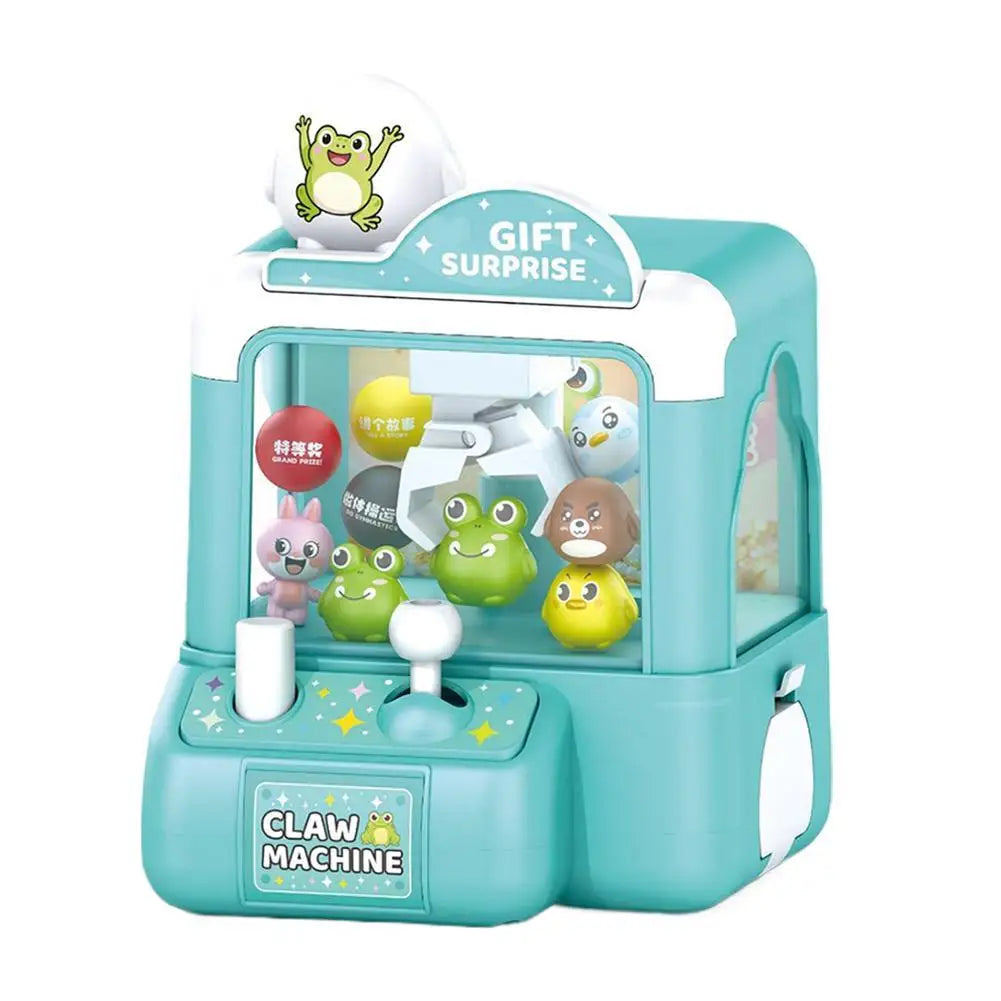 Mini Claw Machine for Kids Cartoon Grab Ball Doll Machine Home Candy Twisted Egg Catcher Toy Arcade Game Prize Gift Machine
