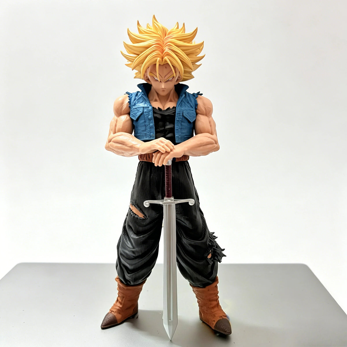 25cm/9.84in Anime Trunks Figure Future Trunks Action Figures PVC Statue Collection Model Toys for Birthday Gifts