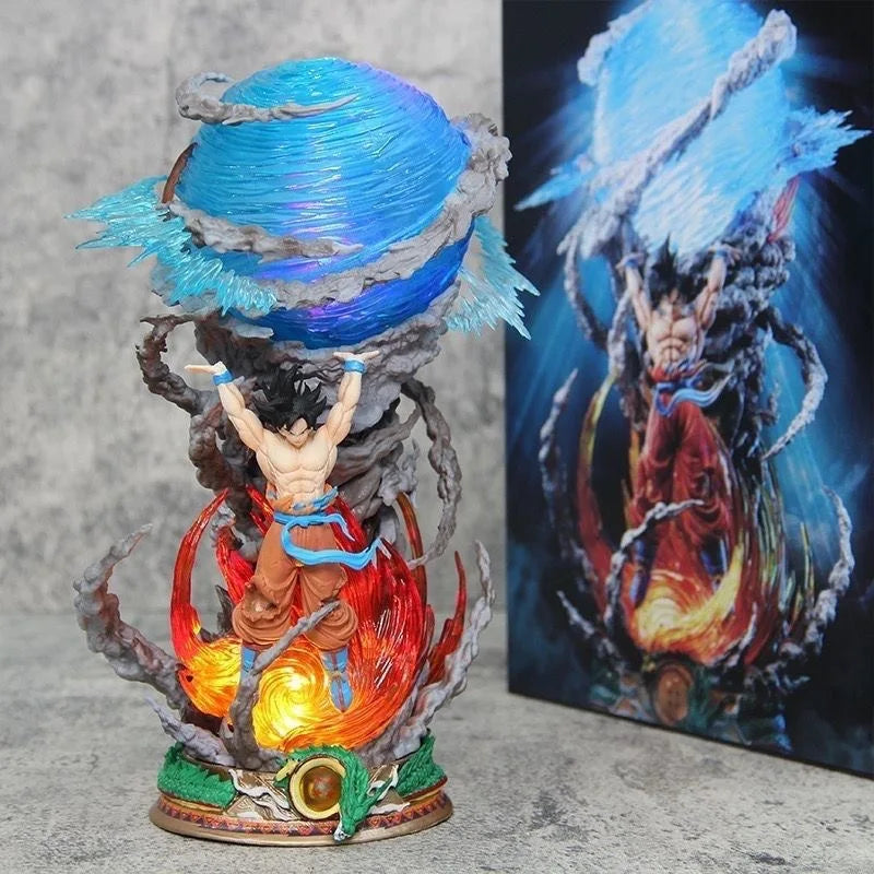 Dragon Ball Series Giant Anime Handheld Hunter Vitality Bullet Sun Wukong Can Shine Model Statue Ornament