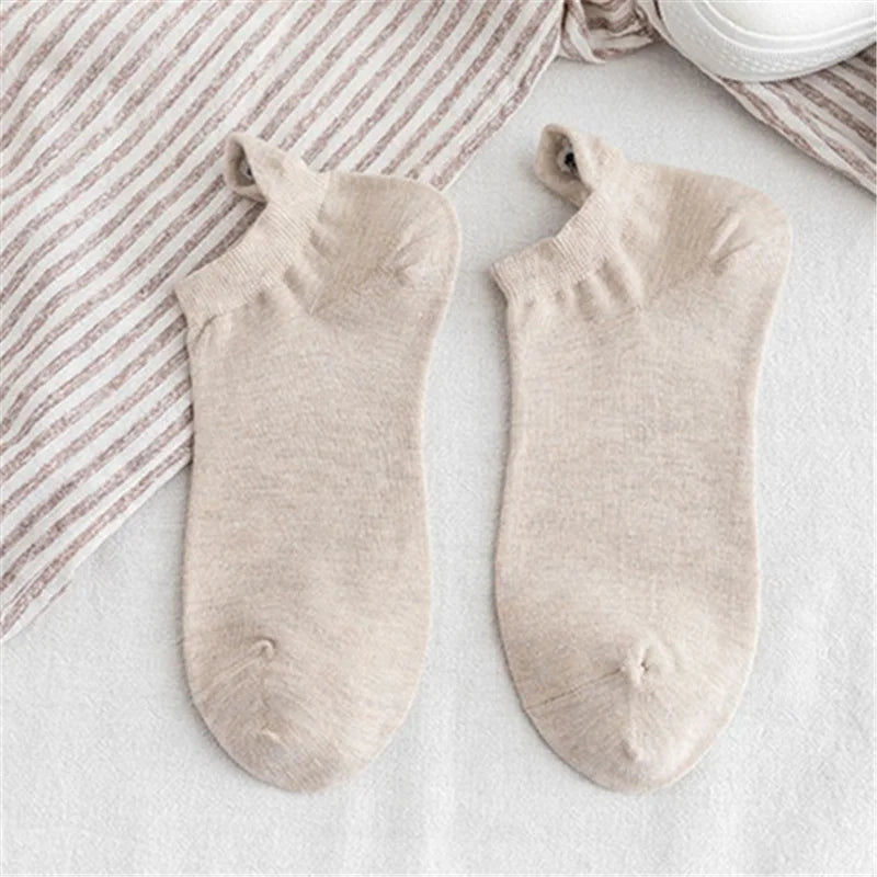 Kawaii Embroidered Expression Candy Color Women Socks Happy Fashion Girls Ankle Funny Sokken Cotton Unisex Christmas Dropship