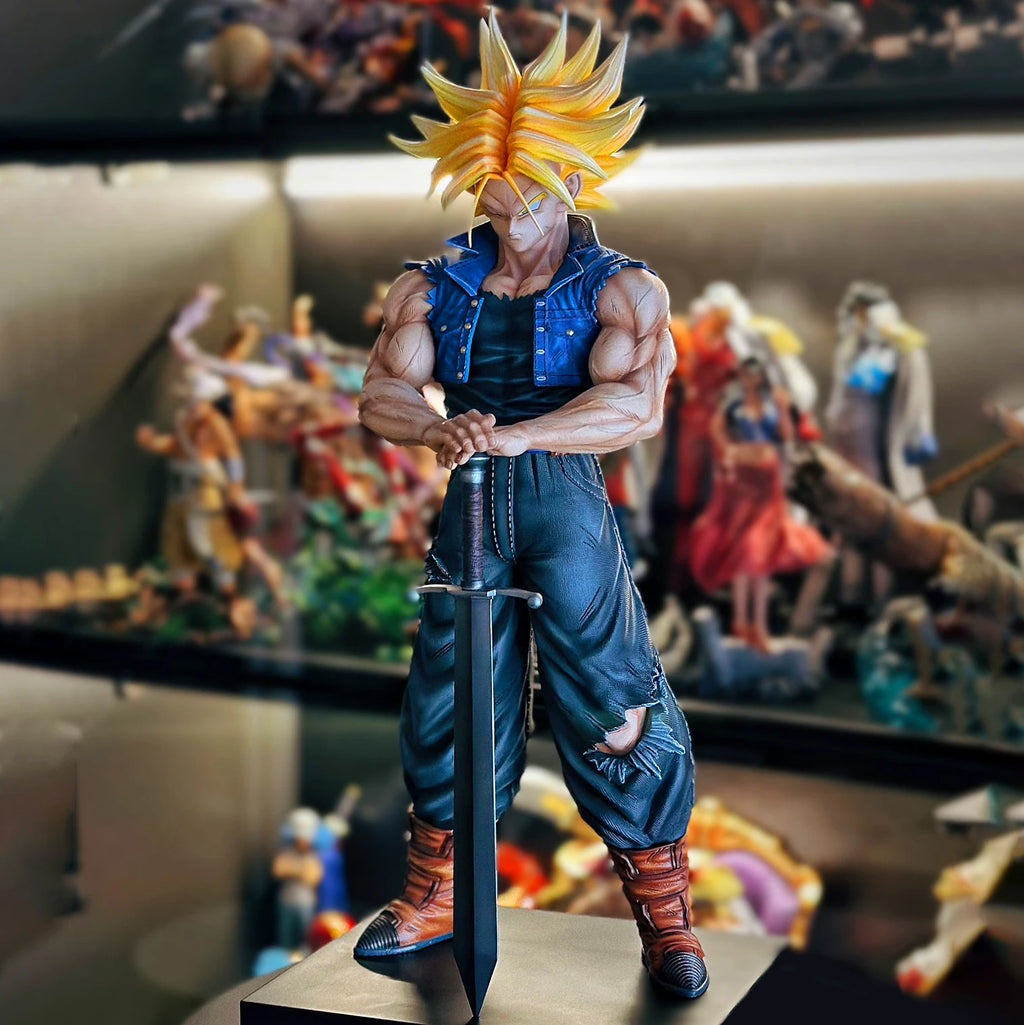25cm/9.84in Anime Trunks Figure Future Trunks Action Figures PVC Statue Collection Model Toys for Birthday Gifts