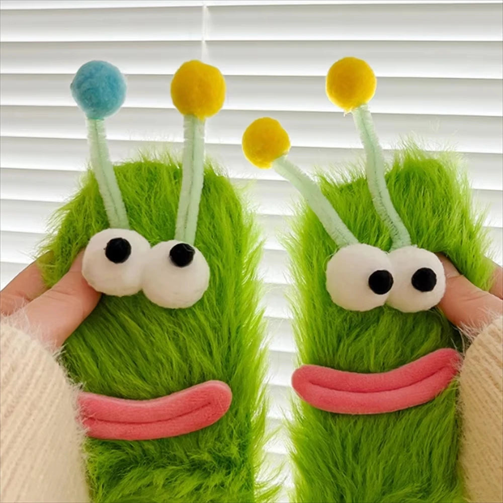 Funny Monster Socks Autumn Winter Coral Fleece Floor Socks Couple Sleep Sock Fuzzy Socks Party Stockings