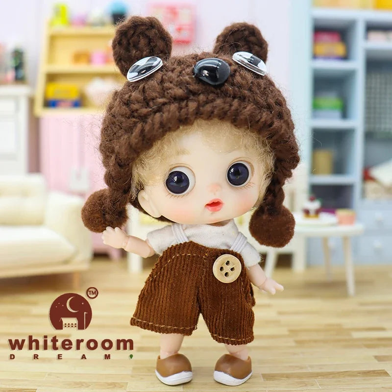10cm BJD Mini Dolls For Girls Cute Bag Key Pendant Accessories Body Bjd Doll Clothes Toys For Kids Children Baby Holiday Gift